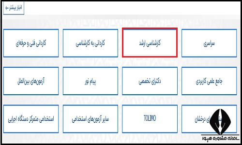 نحوه ثبت نام در کنکور الکترونیکی ارشد